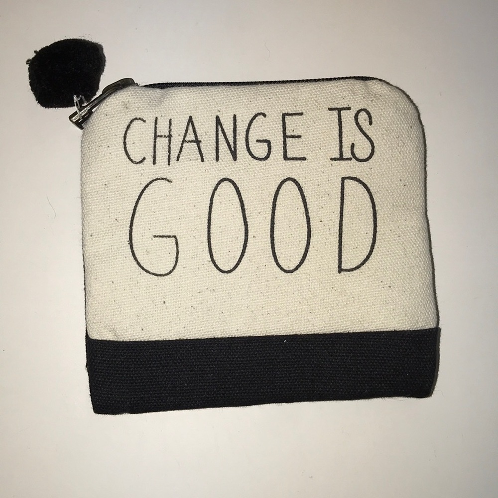 “Change is Good” Black Wallet